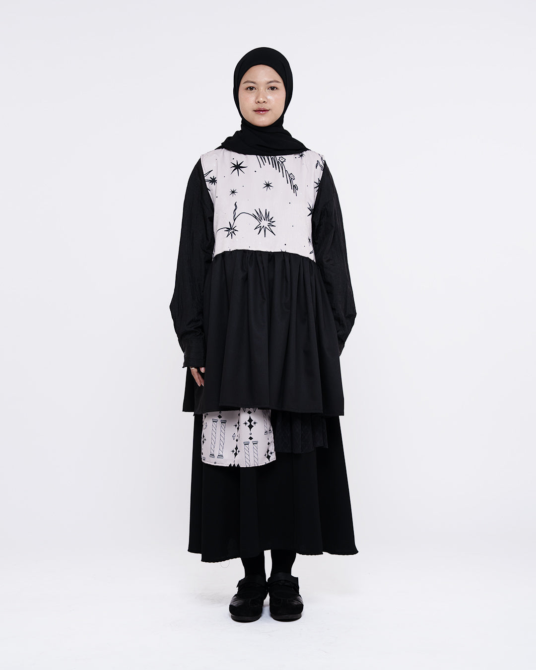 SHINE APRON DRESS